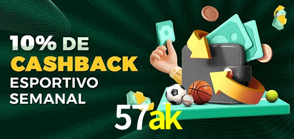 10% de bônus de cashback na 57ak